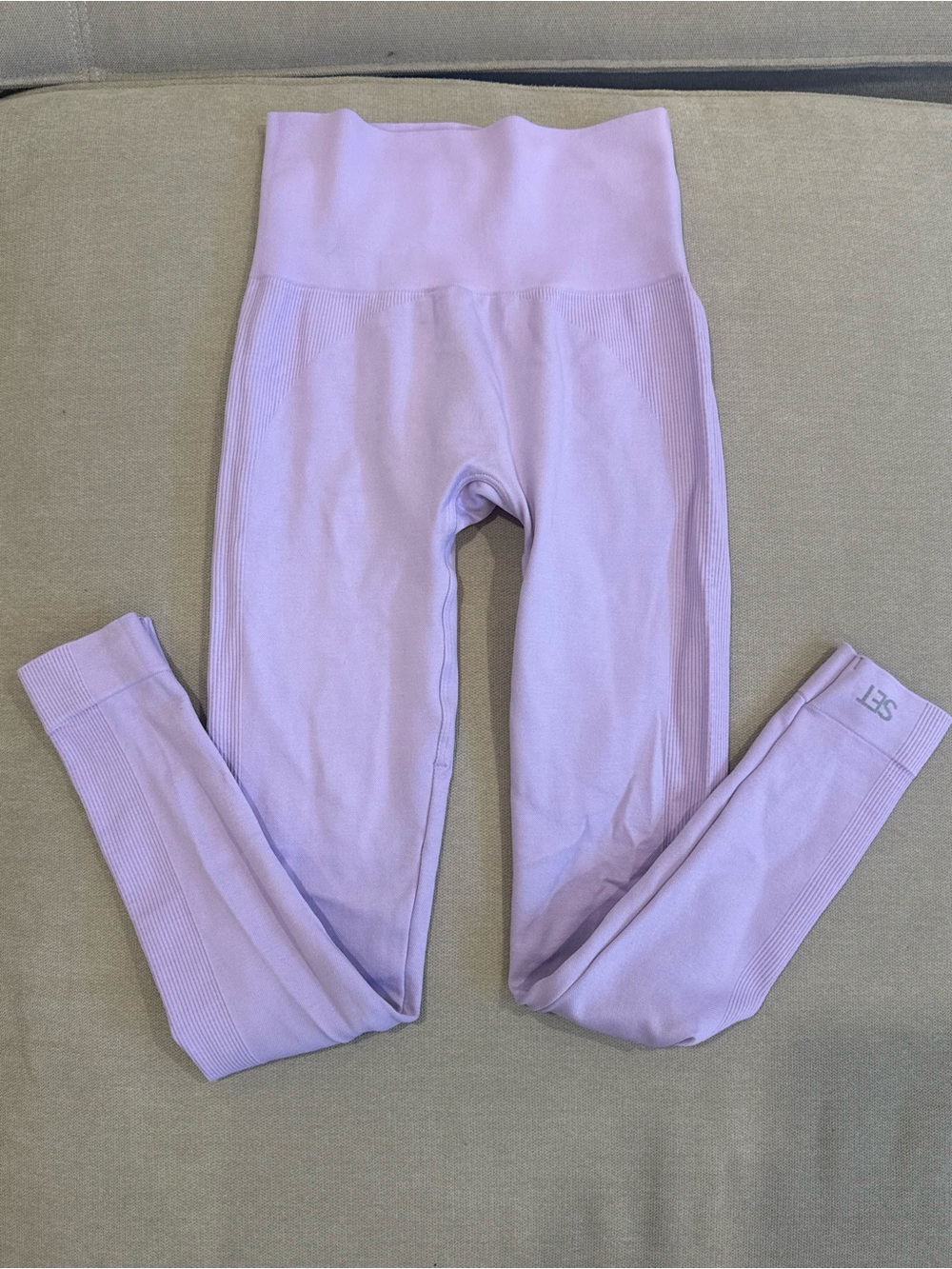 SET Active Lavender Purple Womens Workout Stretch Leggings